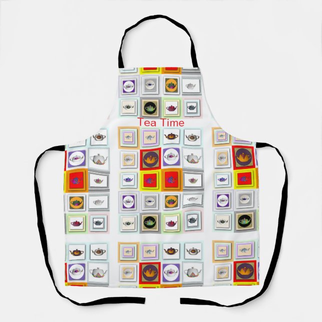  Teapot All Over  Apron (Front)