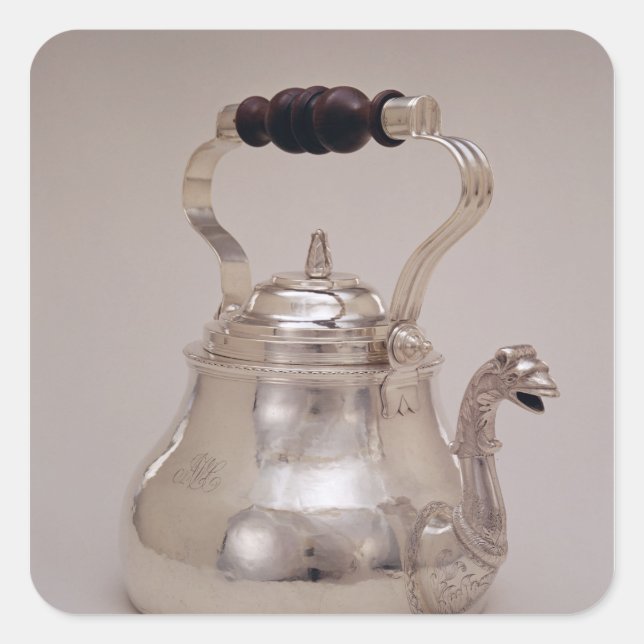 Teapot, c.1765 square sticker (Front)