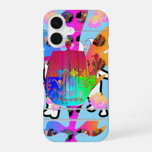 Teapot Floral iPhone 16 Case