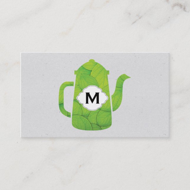 Teapot (leaves) business card (Front)