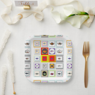 Teapot Repeat  Paper Plate
