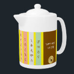 Teapot – The Eight Weeks of Great Lent<br><div class="desc">Embrace the spiritual journey of The Eight Weeks of Great Lent with this beautifully designed Teapot. Adorned with vibrant, colourful stripes and authentic Amharic script, each section represents a week of the Great Lent, reflecting themes of faith and reflection. The design is complemented by an inspiring biblical verse, serving as...</div>
