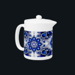 Teapot with Blue White Colours Design<br><div class="desc">Elevate your tea experience with our elegant teapot featuring a captivating blue and white design, adorned with a modern Finnish-inspired glittering motif. This teapot combines functionality with artistic charm, making it a standout addition to your kitchen or tea set collection. The intricate design, inspired by the brilliance of precious stones,...</div>