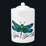 Teapot - You Got This<br><div class="desc">Dragonflies symbolise our ability to overcome times of hardship. This would be a great gift for yourself or someone who needs encouragement or to be reminded of their strength.</div>