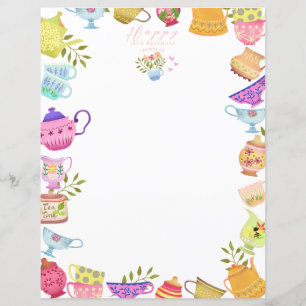 Teapots and Cups  Birthday 