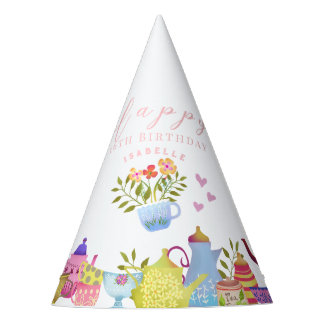 Teapots and Cups  Birthday Party Hat