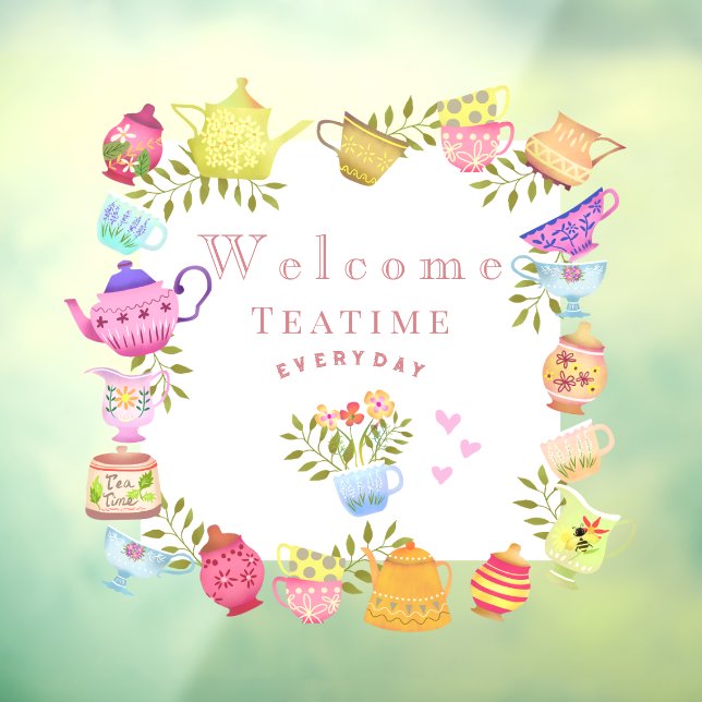 Teapots and Cups Welcome (Sheet 3)