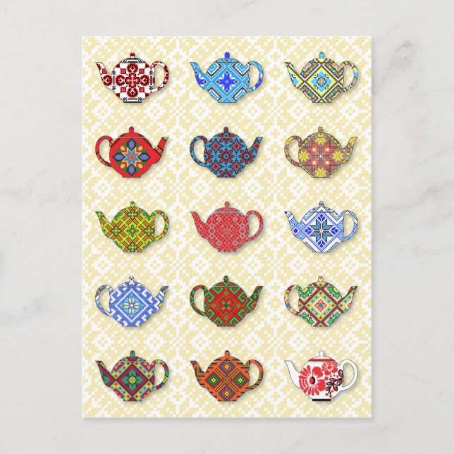 Teapots Postcard (Front)