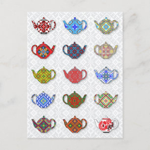 Teapots Postcard