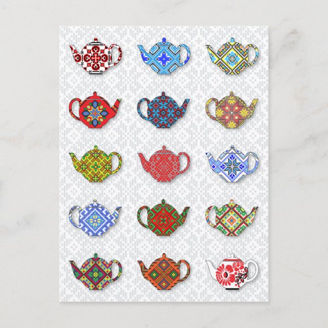 Teapots Postcard (Front)