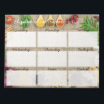 Tear Away Diet Food Tracker Weekly Planner Notepad<br><div class="desc">Keep track of foods and beverages that you consume throughout the day. By the end of the week you'll have a good overview of whether you have healthy eating habits, or not-so-good habits. Week after week, you can continue to eat yourself to a healthier diet. There are spaces to write...</div>