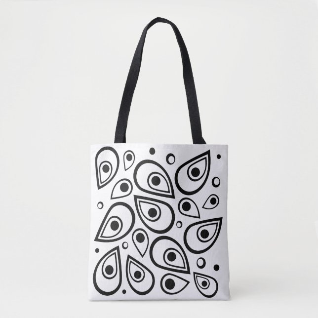 Tear Drops Abstract Tote Bag (Front)