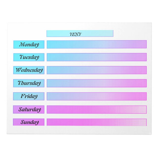 Tear off the calendar, create a notebook with note (Front)