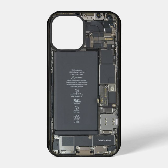 Teardown Internal Design iPhone Case (Back)
