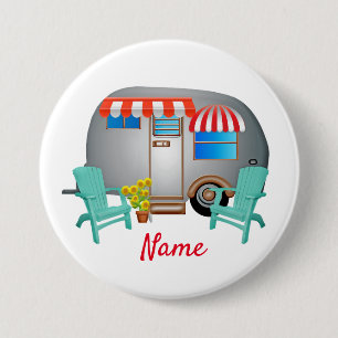 Teardrop Caravan Camper Thunder_Cove 7.5 Cm Round Badge