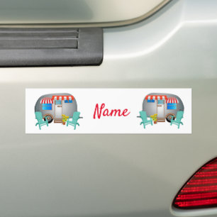Teardrop Caravan Camper Thunder_Cove  Bumper Sticker