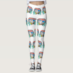 Teardrop Caravan Camper Thunder_Cove Leggings