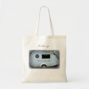 Teardrop gypsy caravan happy camping Thunder_Cove Tote Bag
