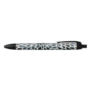 Teardrop Petals Black Ink Pen