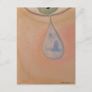 tearful memory postcard
