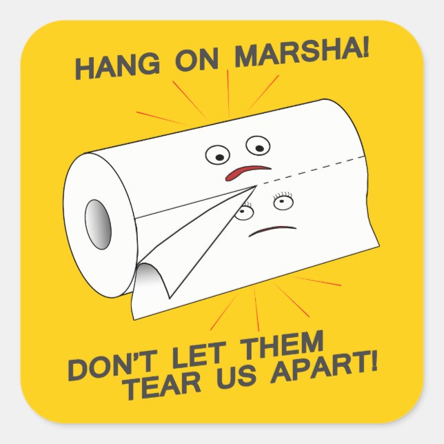 Tearing Us Apart Square Sticker (Front)