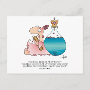 TEARS IN A BOTTLE Postcard by April McCallum