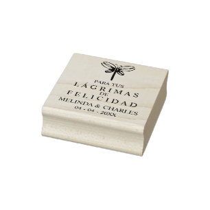 Tears of Happiness for Weddings with Rubber Stamp