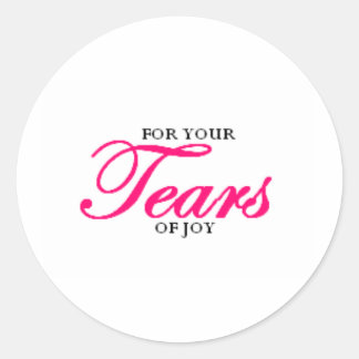 Tears of Joy Classic Round Sticker