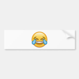 Tears of Joy emoji funny Bumper Sticker