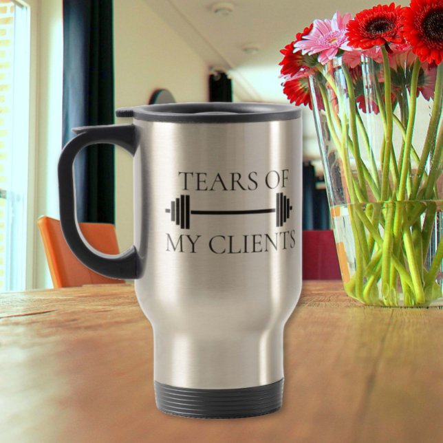 Tears of my Clients Workout Fitness Instructor Travel Mug (Creator Uploaded)
