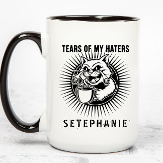 Tears Of My Haters Mug, Funny Cats Mug, Haters Mug