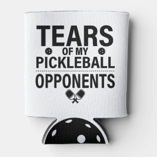 Tears of my Pickleball Funny minimal Pickleball Can Cooler