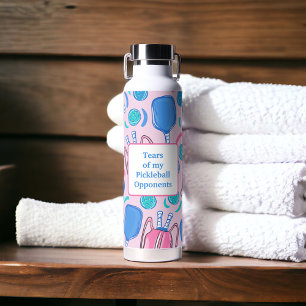 Tears of my Pickleball Opponents Pickleball Pink  Water Bottle