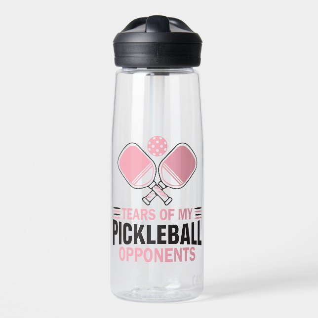 Tears of my Pickleball opponents Water Bottle (Front)