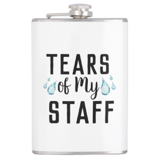 Tears of My Staff Worlds Best Boss Ever Gift Hip Flask