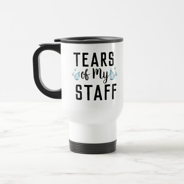 Tears of My Staff Worlds Best Boss Ever Gift  Travel Mug (Left)