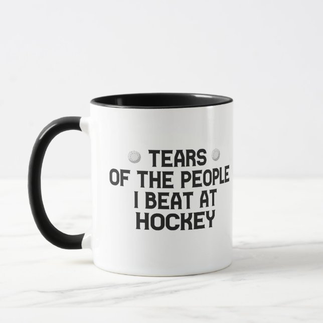 Tears Of The People I Beat At Hockey Funny  Mug (Left)