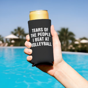 Tears of the People I Beat at Volleyball Funny Seltzer Can Cooler