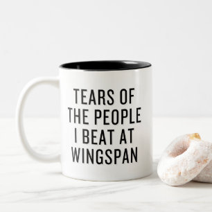 Tears of The People I Beat at Wingspan Funny Two-Tone Coffee Mug
