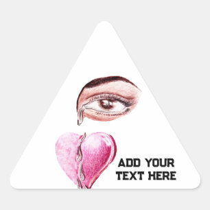 Tears to the Heart_ Triangle Sticker