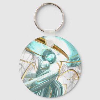 Teary Dreams Abstract Keychain