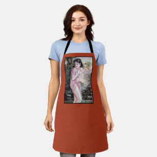 Tease in Stream Oasis by Shanghai China Girl Apron