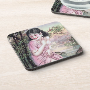 Tease in Stream Oasis by Shanghai China Girl Coaster