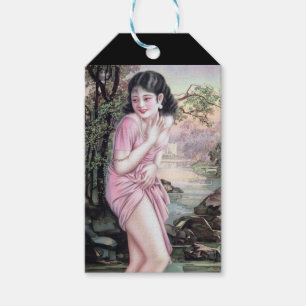 Tease in Stream Oasis by Shanghai China Girl Gift Tags