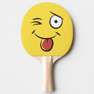 Teasing Face Tongue Out Ping Pong Paddle