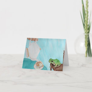 Teatime with Frederick: Greeting Card 4"x5.6"