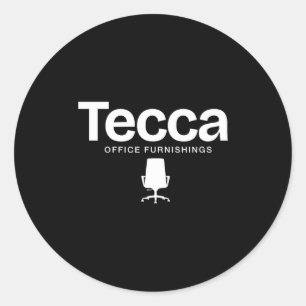 Tecca Office Furnishings  Classic Round Sticker
