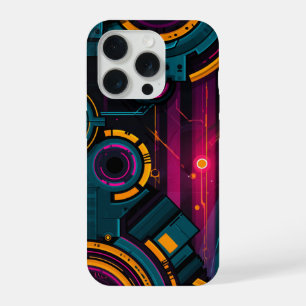 Tech Abstract Design iPhone 15 Pro Case