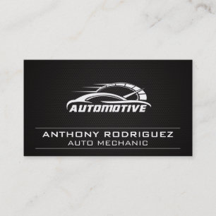 Tech Auto Repair Car Service Business Card