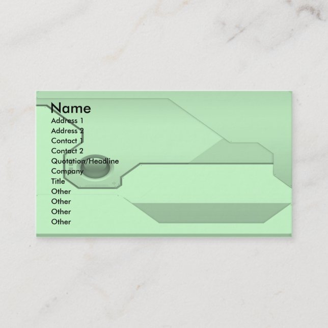 Tech-Business-Card Business Card (Front)